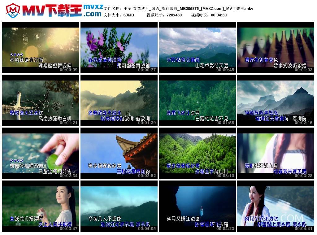 王莹-春花秋月_国语_流行歌曲_MB205875